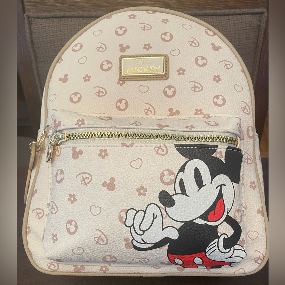 Primark Disney Mickey Mouse Faux Leather Backpack (small) - NEW